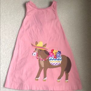 Mini Boden 2/3Y Donkey Appliqué Dress